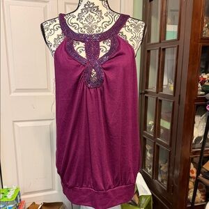 Lane Bryant Purple Tank Top